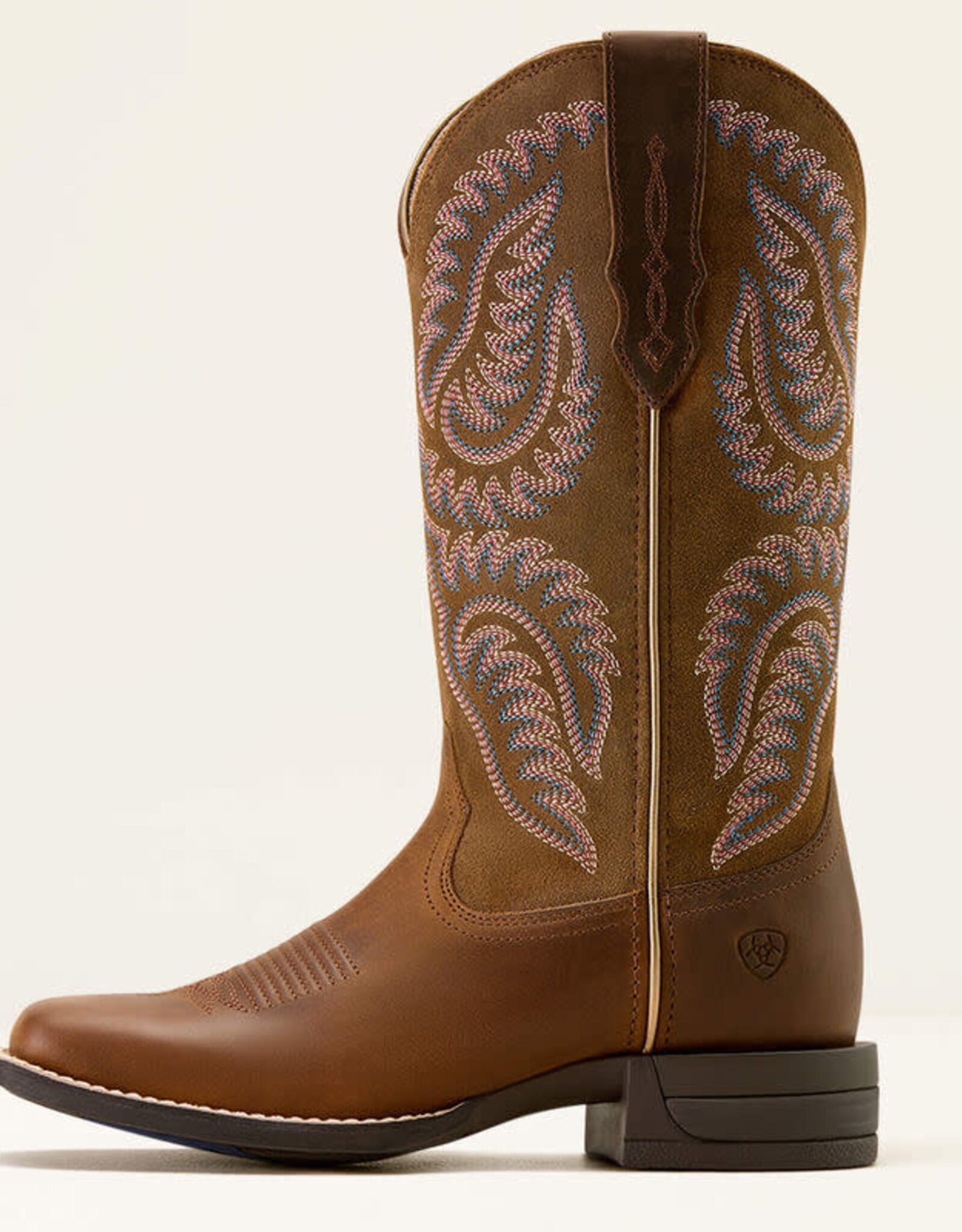 Ariat Ariat Womens Cattle Caite Distressed Brown Square Toe Western Cowboy Boot