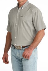 Cinch Mens Cinch Gold Navy Print Short Sleeve Arena Flex Western Button Shirt