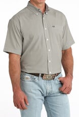 Cinch Mens Cinch Gold Navy Print Short Sleeve Arena Flex Western Button Shirt