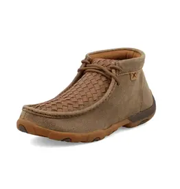 Womens Twisted X Brown Weave Chukka Driving Moc