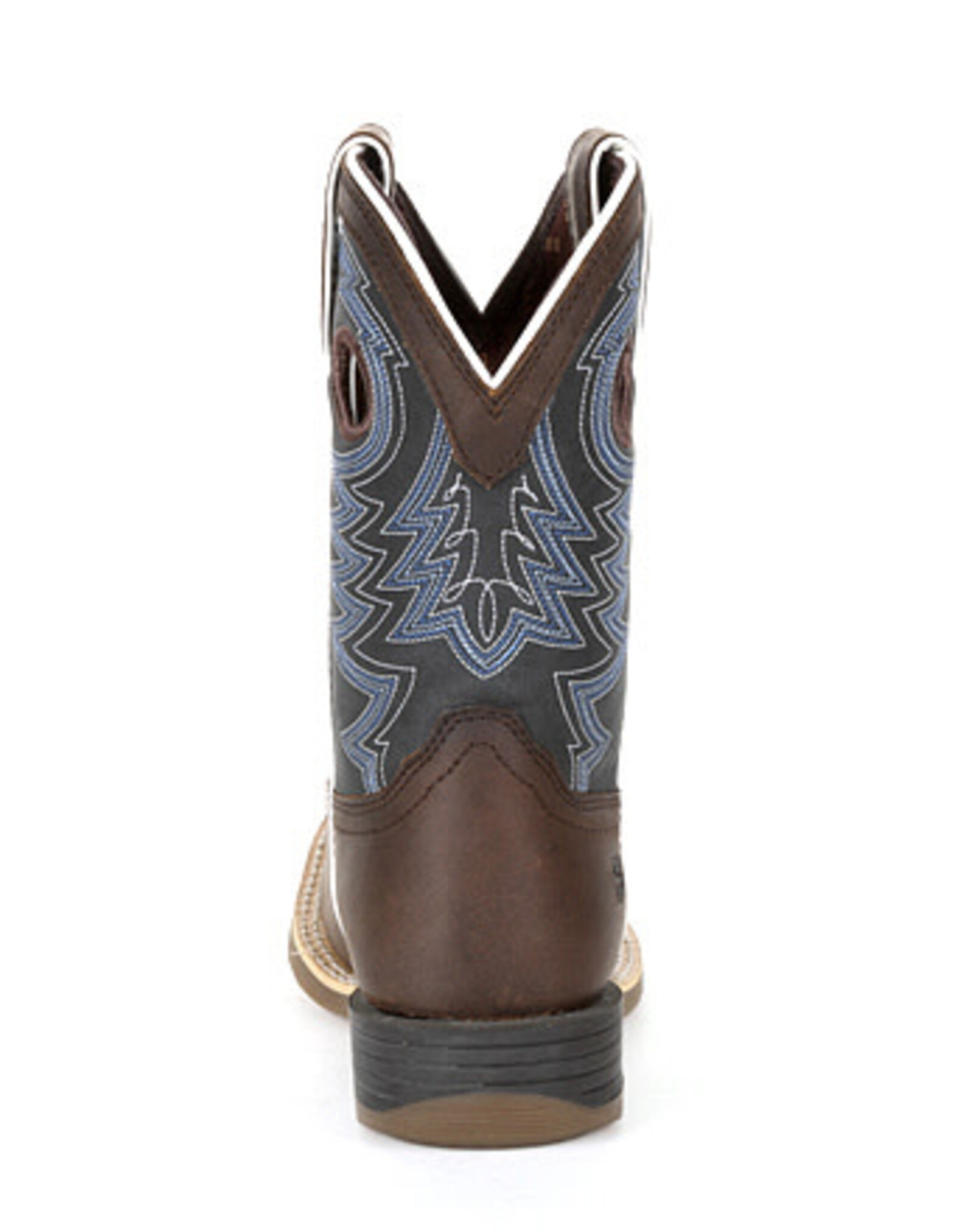 Durango Durango Kids Western Belgian Brown Denim Square Toe Cowboy Boots