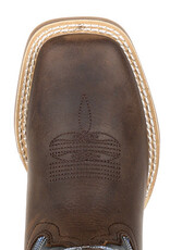Durango Durango Kids Western Belgian Brown Denim Square Toe Cowboy Boots