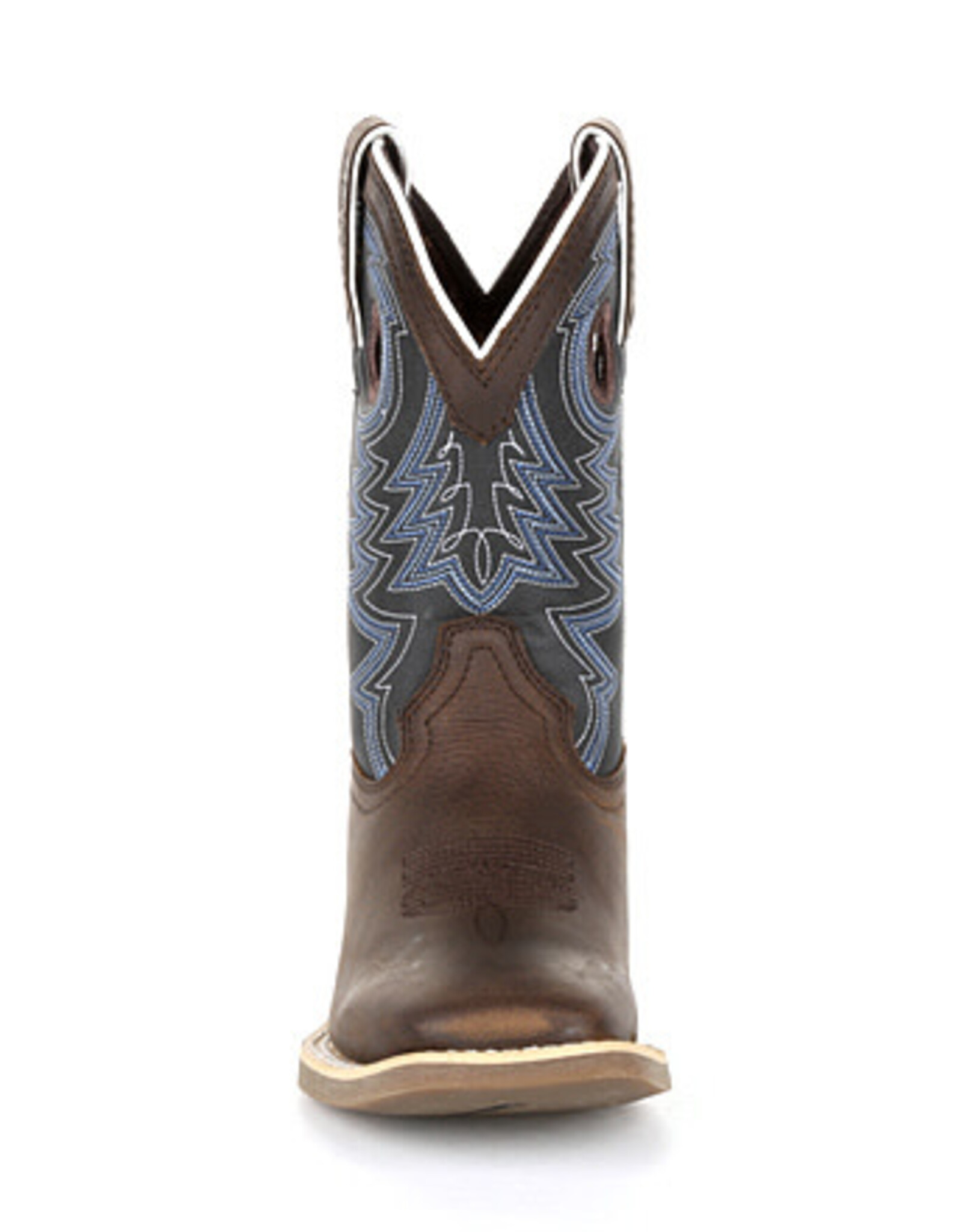 Durango Durango Kids Western Belgian Brown Denim Square Toe Cowboy Boots