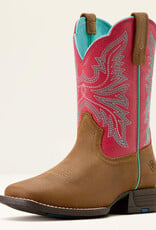 Ariat Ariat Kids Wicker Brown Hot Pink Westwood Square Toe Cowboy Boot