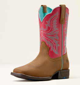 Ariat Ariat Kids Wicker Brown Hot Pink Westwood Square Toe Cowboy Boot