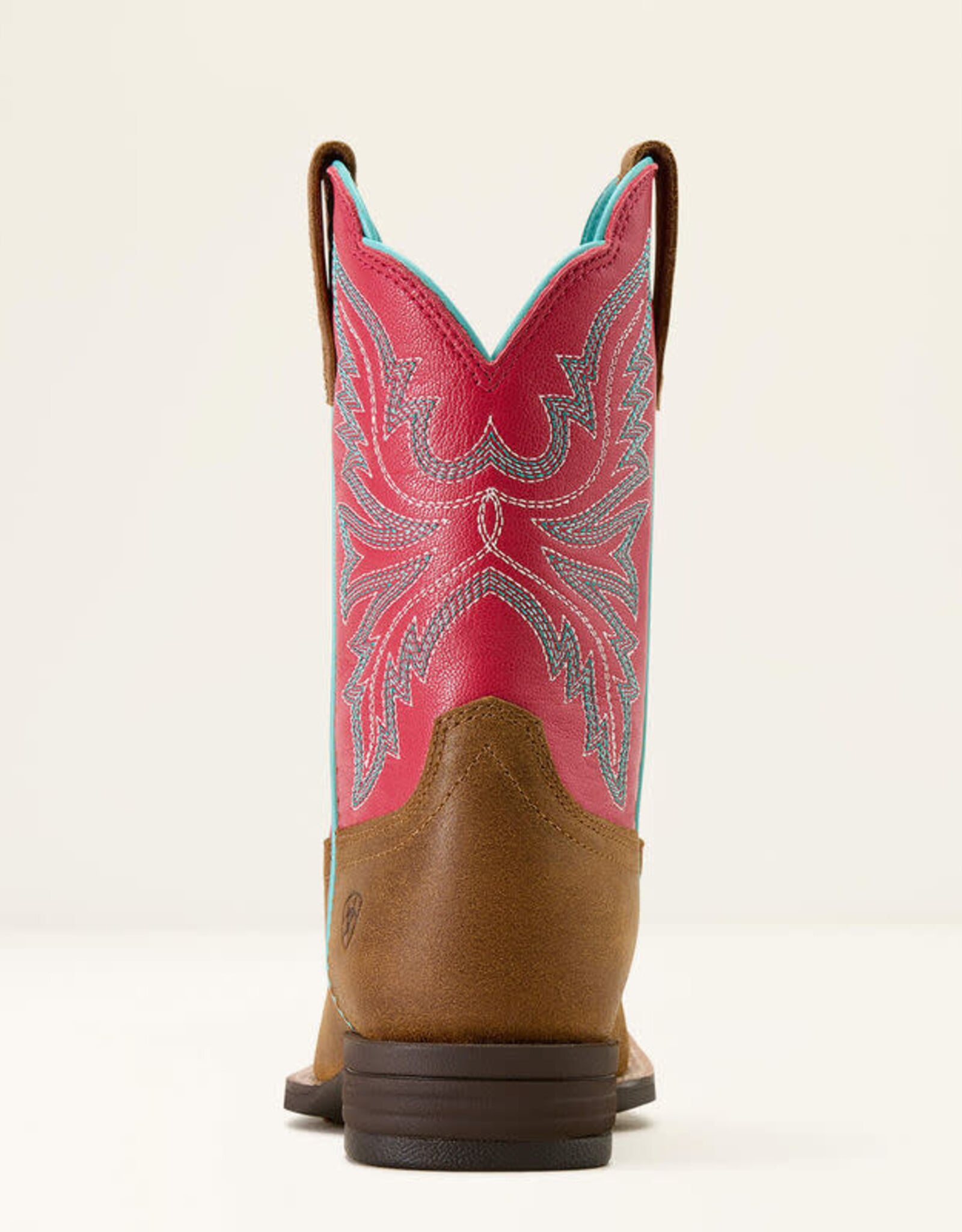 Ariat Ariat Kids Wicker Brown Hot Pink Westwood Square Toe Cowboy Boot