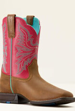 Ariat Ariat Kids Wicker Brown Hot Pink Westwood Square Toe Cowboy Boot