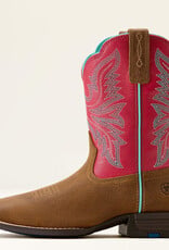 Ariat Ariat Kids Wicker Brown Hot Pink Westwood Square Toe Cowboy Boot