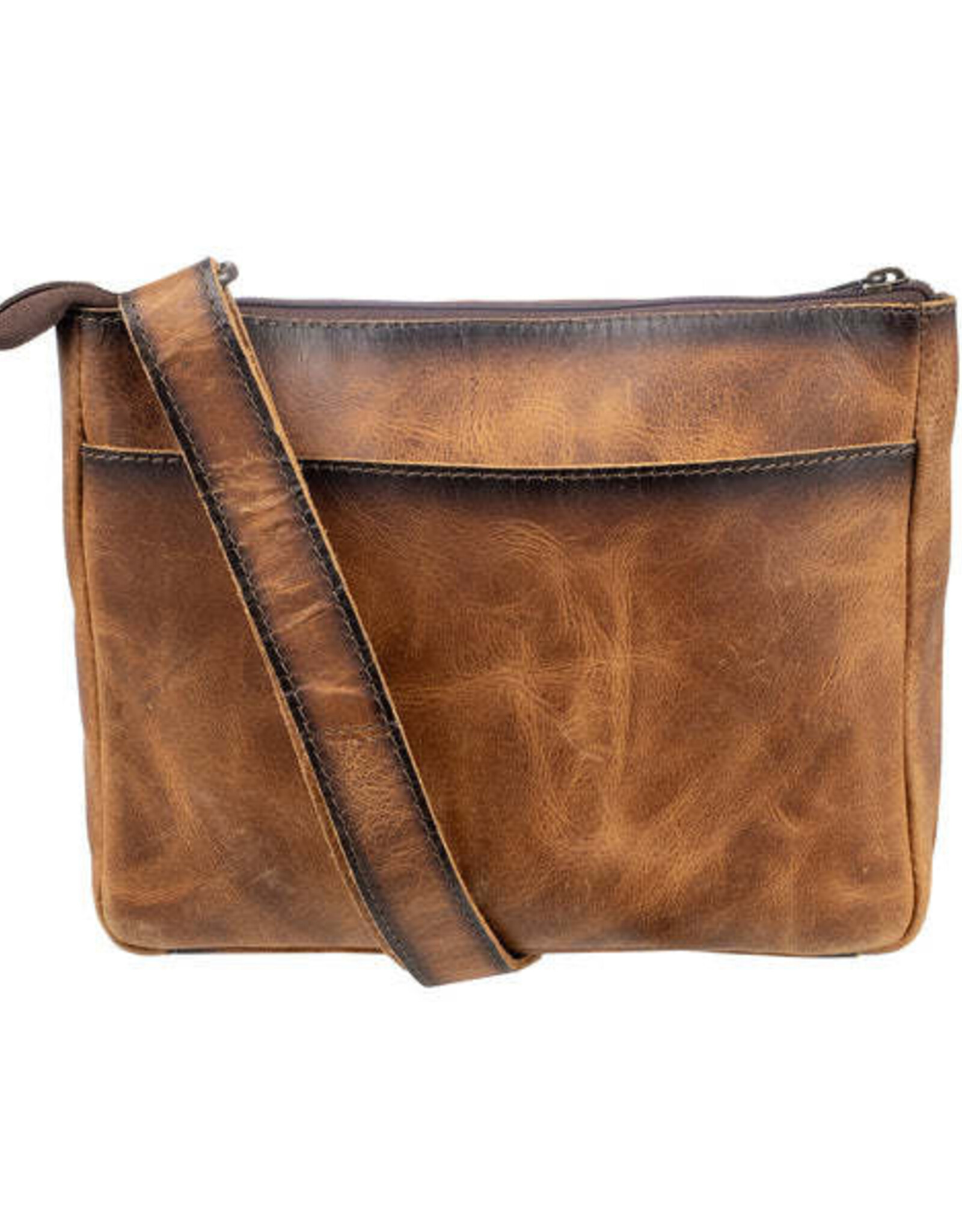 Womens STS Leather Cowhide Guadalupe Lily Crossbody Purse