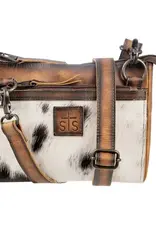 Womens STS Leather Cowhide Guadalupe Lily Crossbody Purse