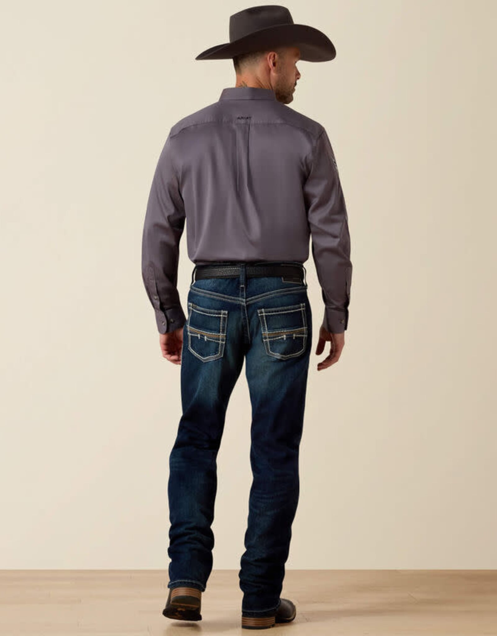 Ariat Mens Ariat Coltrane Nightingale M5 Stretch Straight Leg Stackable Western Riding Jean