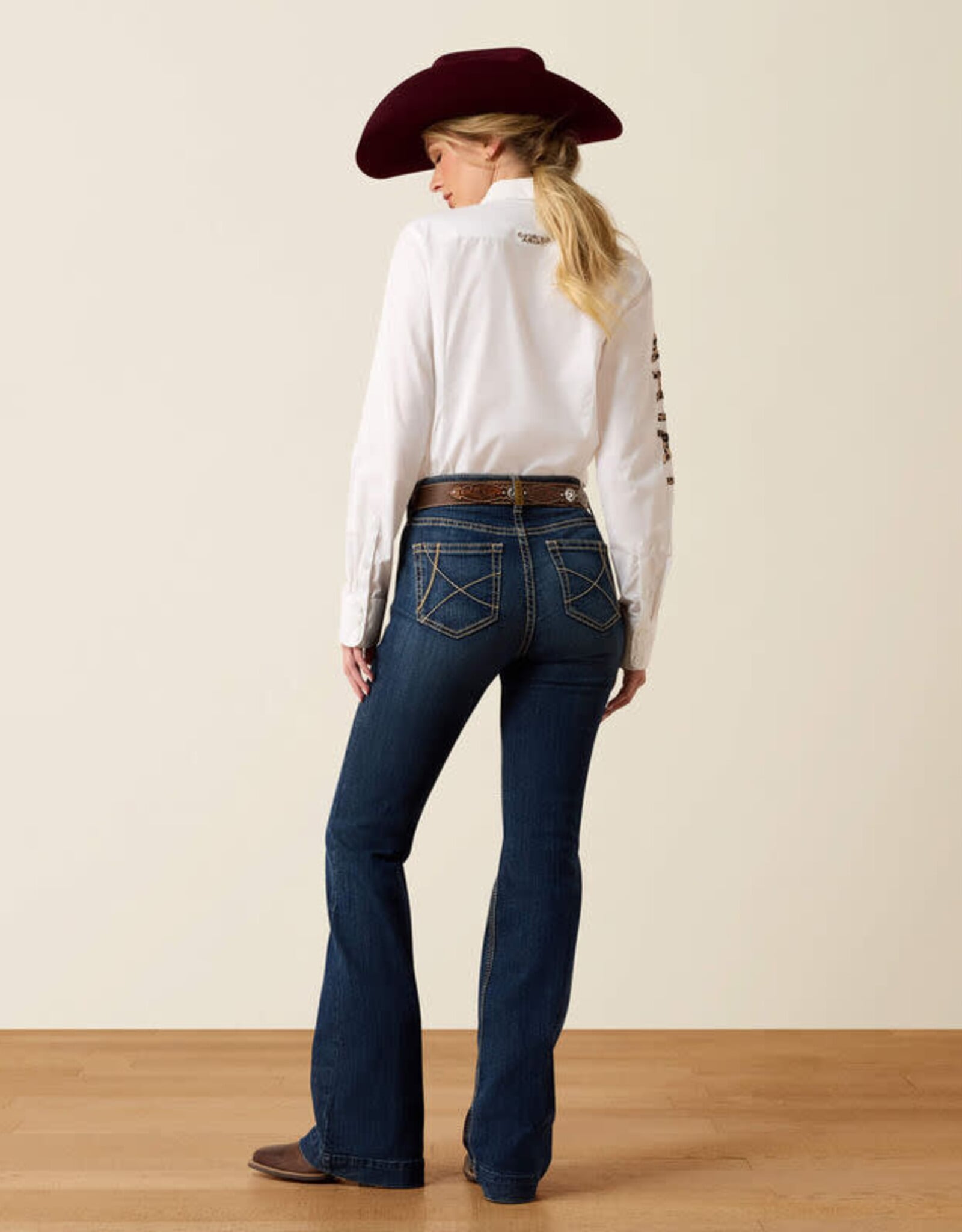 Ariat Ariat Womens High Rise Ella Rascal Slim Trouser Denim Western Riding Jean