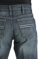 Cinch Mens Cinch Mid Rise Relaxed White Label 019 Rigid Denim Riding Jean