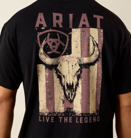 Ariat Mens Ariat Bison Legend Flag ToughStock Boxy T-Shirt