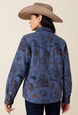 Ariat Ariat Womens Obispo Lightweight Retro Denim Blue Lined Jacket
