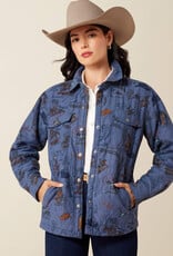 Ariat Ariat Womens Obispo Lightweight Retro Denim Blue Lined Jacket