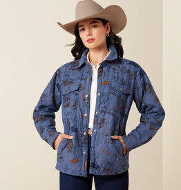 Ariat Ariat Womens Obispo Lightweight Retro Denim Blue Lined Jacket