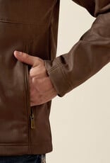 Ariat Ariat Mens Wren Faux Leather Print Softshell Jacket Big & Tall
