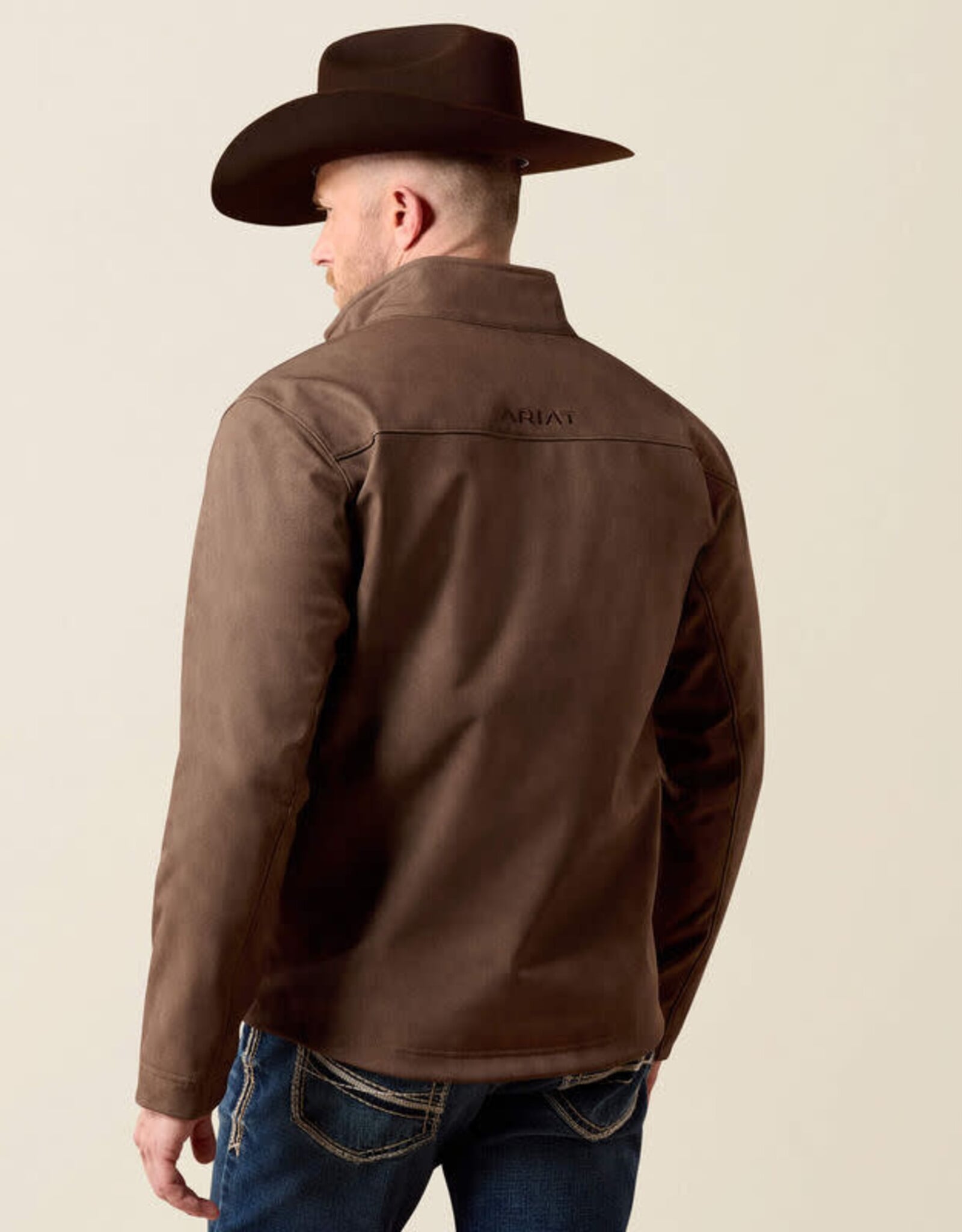 Ariat Ariat Mens Wren Faux Leather Print Softshell Jacket Big & Tall