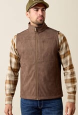 Ariat Ariat Mens Wren Faux Leather Print Softshell Vest