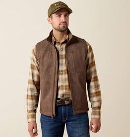 Ariat Ariat Mens Wren Faux Leather Print Softshell Vest