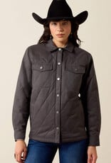 Ariat Ariat Womens Grizzly Quilted Carbon Grey Fleece Lined Barn Jacket