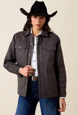 Ariat Ariat Womens Grizzly Quilted Carbon Grey Fleece Lined Barn Jacket