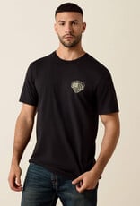 Ariat Mens Ariat Black Euromount Patriot Short Sleeve T-Shirt