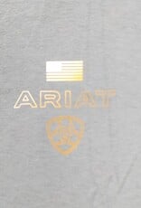 Ariat Mens Ariat Dusty Blue Triple Stacker Short Sleeve T-Shirt