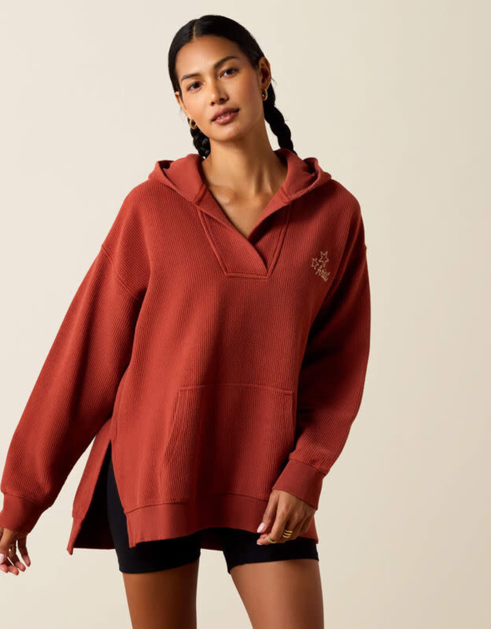 Ariat Womens Ariat Oversized Valencia Burnt Henna Hoodie