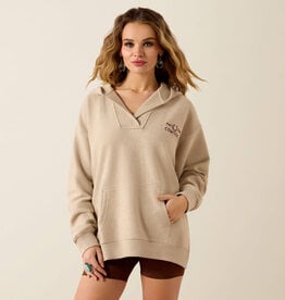 Ariat Womens Ariat Oversized Valencia Oatmeal Heather Hoodie