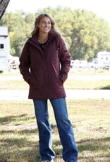 Cinch Womens Cinch Quilted Purple Removable Hooded Barn Jacket