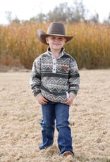 Cinch Boys Cinch Olive Southwest Polar Fleece Quarter Snap Pullover Sweatshirt