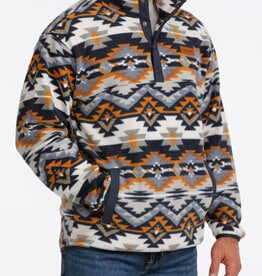 Cinch Mens Cinch Navy Southwest Quarter Snap Polar Fleece Pullover