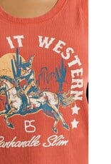 Womens Panhandle Slim Keepin It Western Tank Top