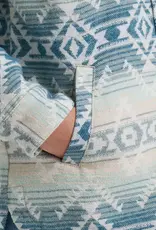 Womens Wrangler Blue Southwest Jacquard Shacket