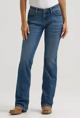 Womens Wrangler Marina Retro Mae Mid Rise Boot Cut Denim Western Riding Jean