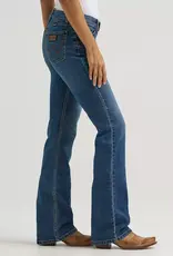 Womens Wrangler Marina Retro Mae Mid Rise Boot Cut Denim Western Riding Jean