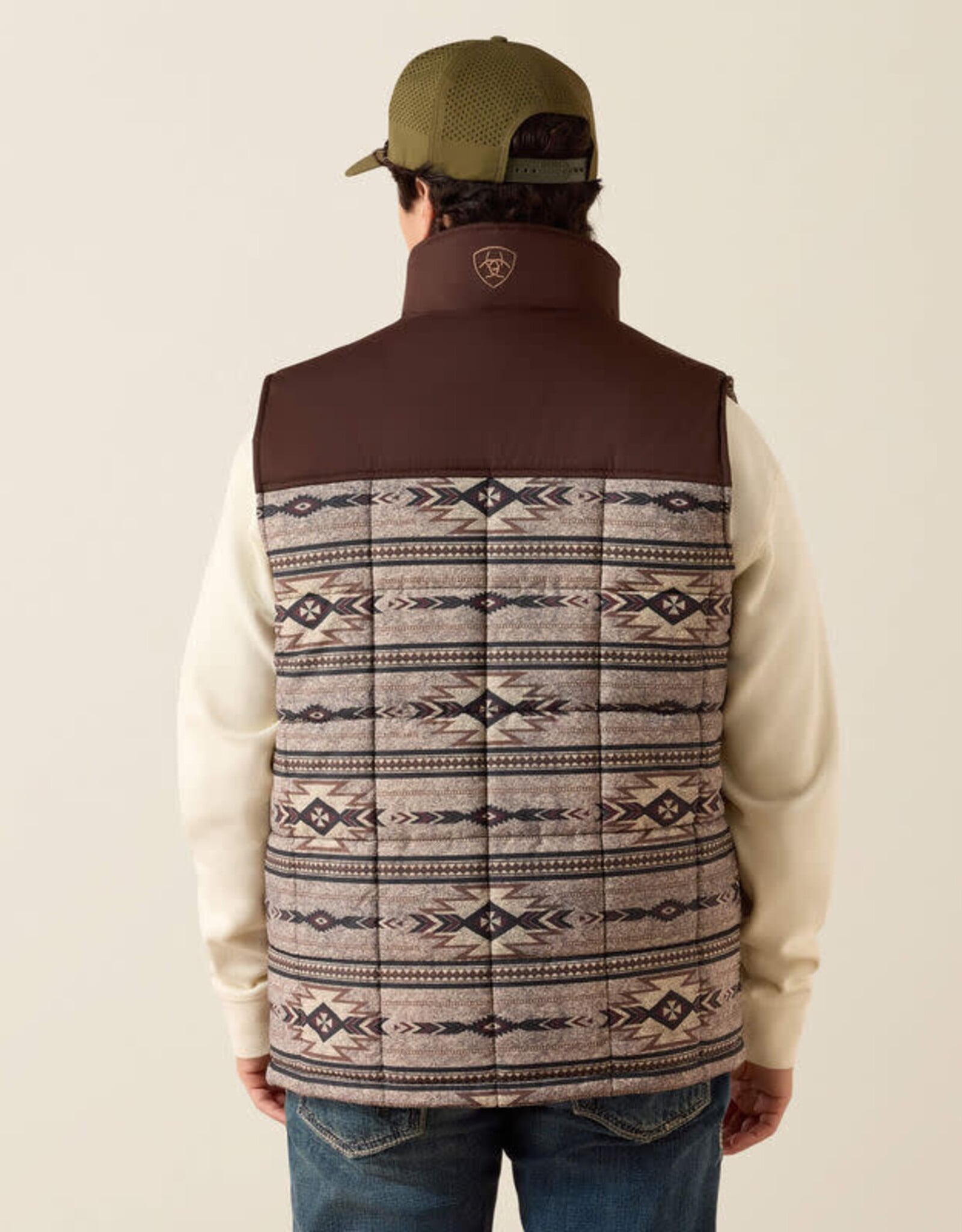 Ariat Ariat Mens Tonal Southwest Mink Crius Insulated Concealed Carry Vest