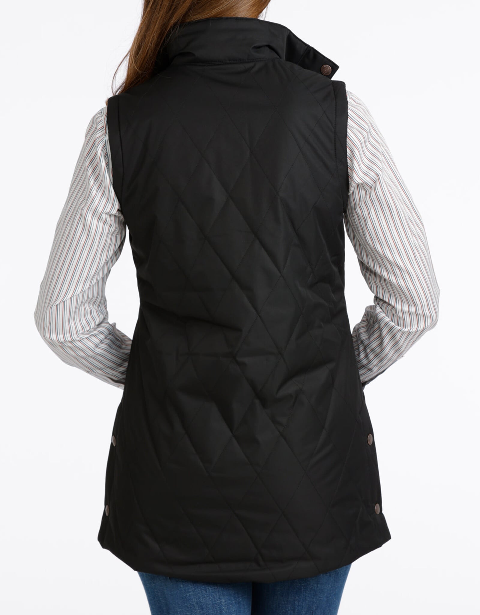 Cinch Womens Cinch Quilted Black Barn Vest