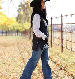 Cinch Womens Cinch Quilted Black Barn Vest