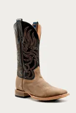 Hyer Boots Mens Hyer Axtell Tan Roughout Square Toe Western Cowboy Boot