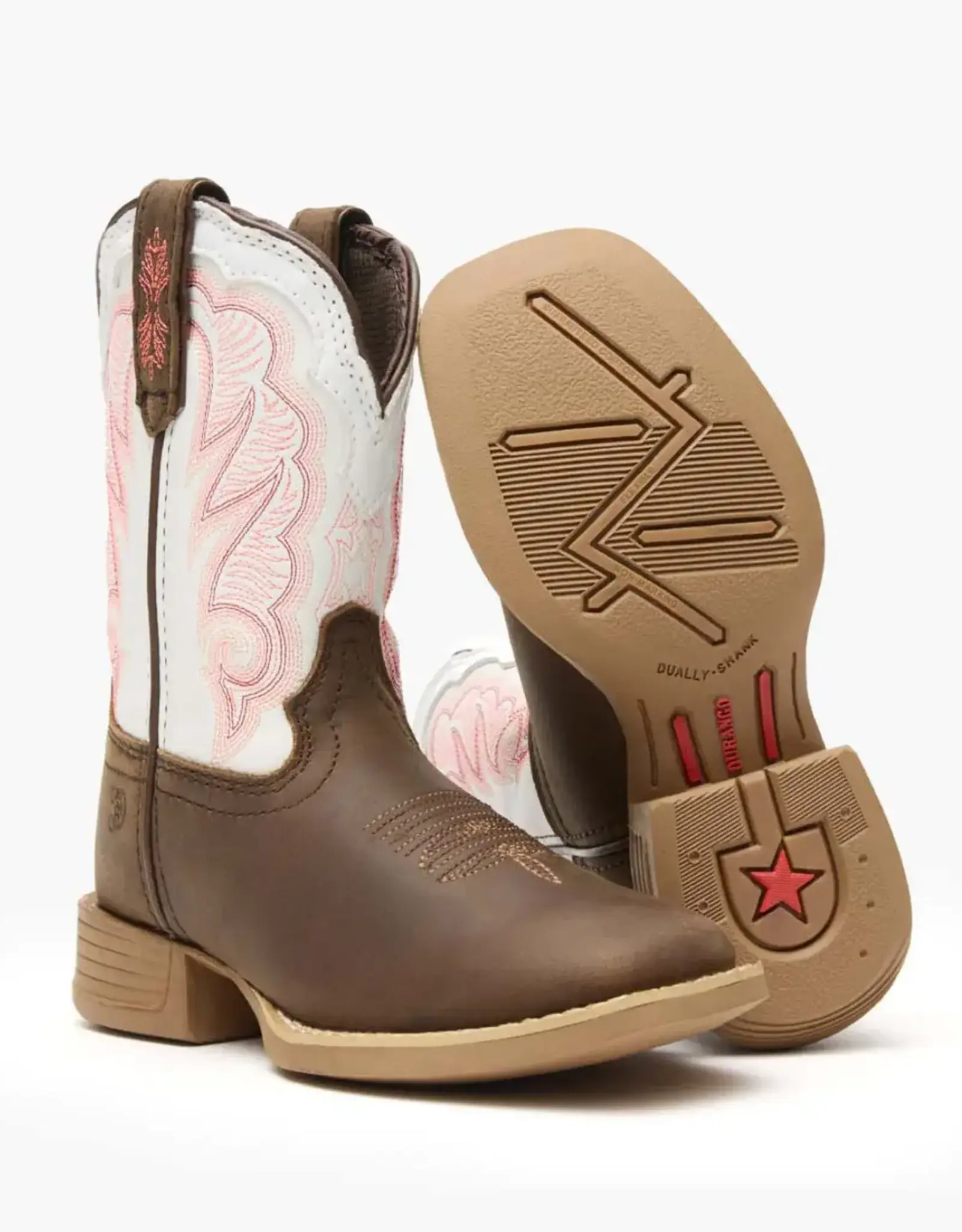 Durango Durango Girls Youth Lil Rebel Pro Distressed Western Square Toe Cowboy Boots