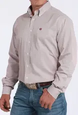 Cinch Mens Cinch Long Sleeve Pink Stripe Tencel Button Western Arena Shirt
