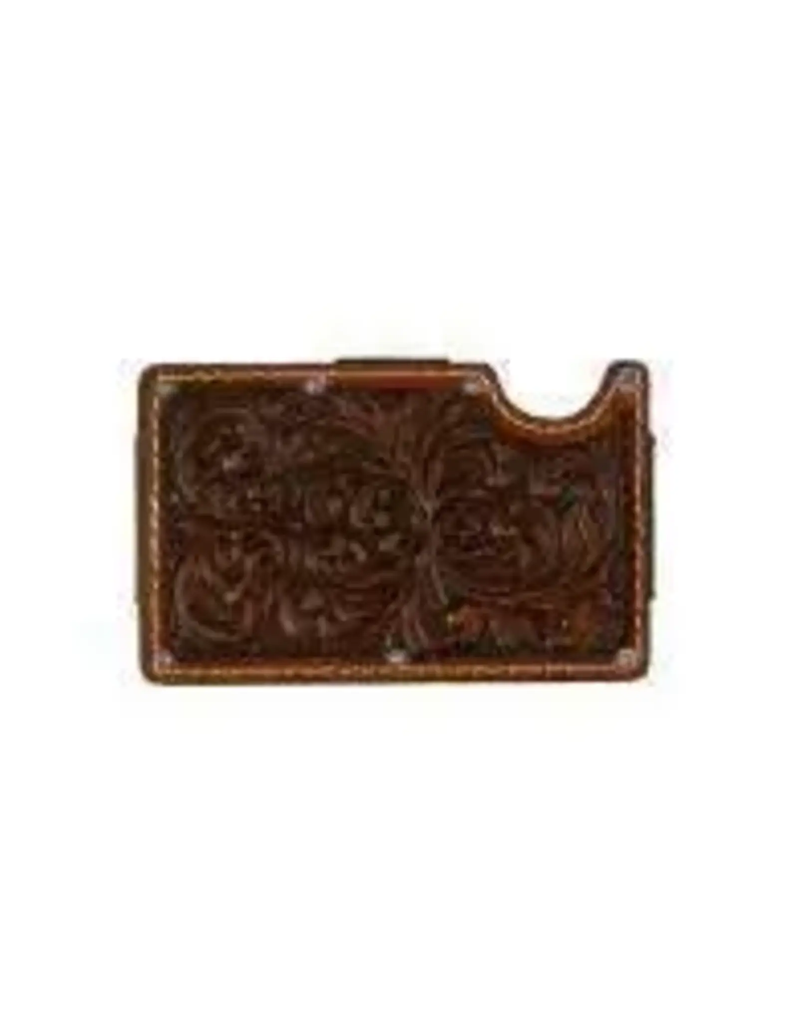 3D Mens Tooled Leather Covered Smart Style Utility Wallet