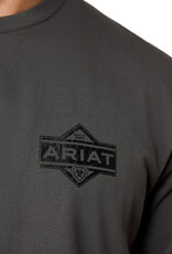 Ariat Mens Ariat Charcoal Grey Diamond Short Sleeve T Shirt
