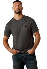 Ariat Mens Ariat Charcoal Grey Diamond Short Sleeve T Shirt