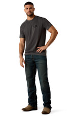 Ariat Mens Ariat Charcoal Grey Diamond Short Sleeve T Shirt