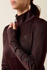 Ariat Womens Ariat Chocolate Plum Tek Team Cold Series 1/2 Zip Pullover