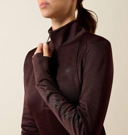 Ariat Womens Ariat Chocolate Plum Tek Team Cold Series 1/2 Zip Pullover